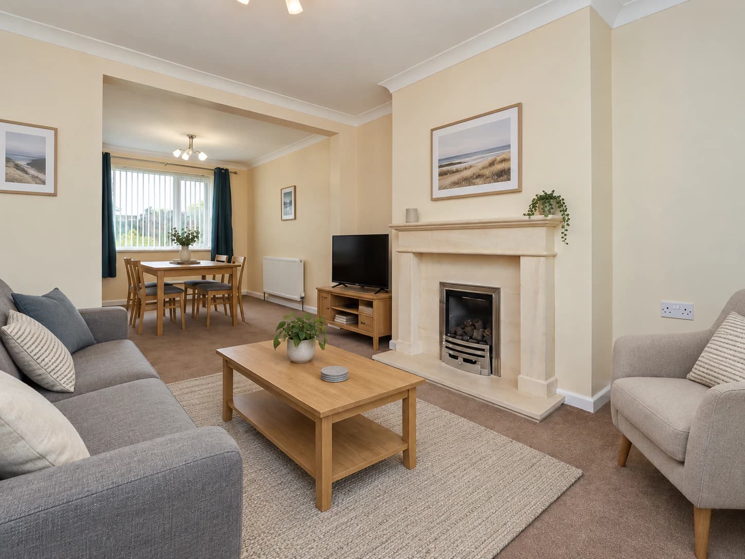 Welcoming living room at Sherburn near Rowlands Gill